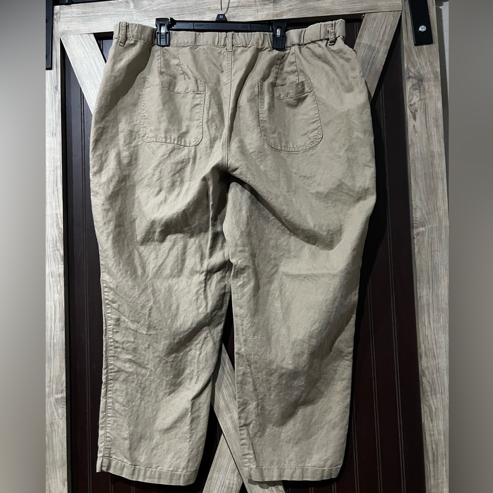 Catherines Tan Linen-Blend Apparel - Picture 5 of 6